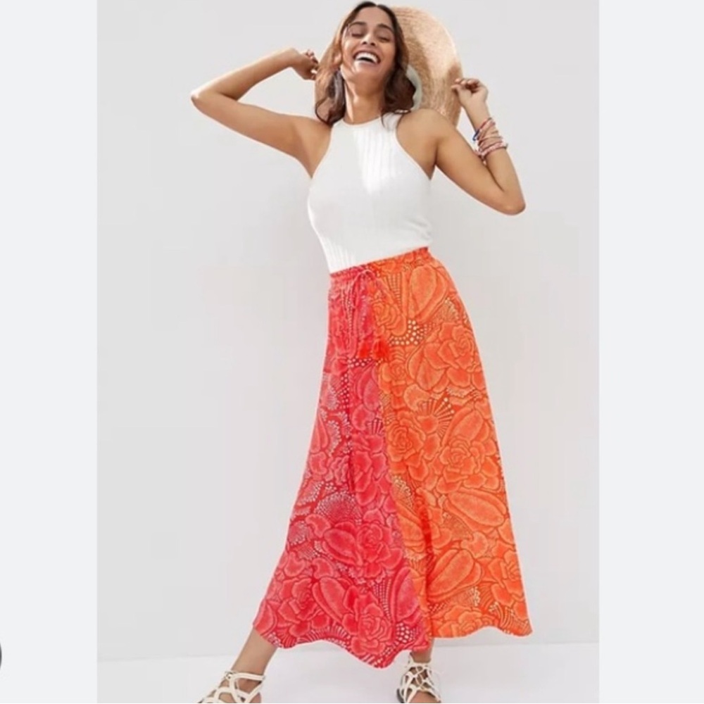 Anthropologie Farm Rio Vibrance Maxi Skirt Size S